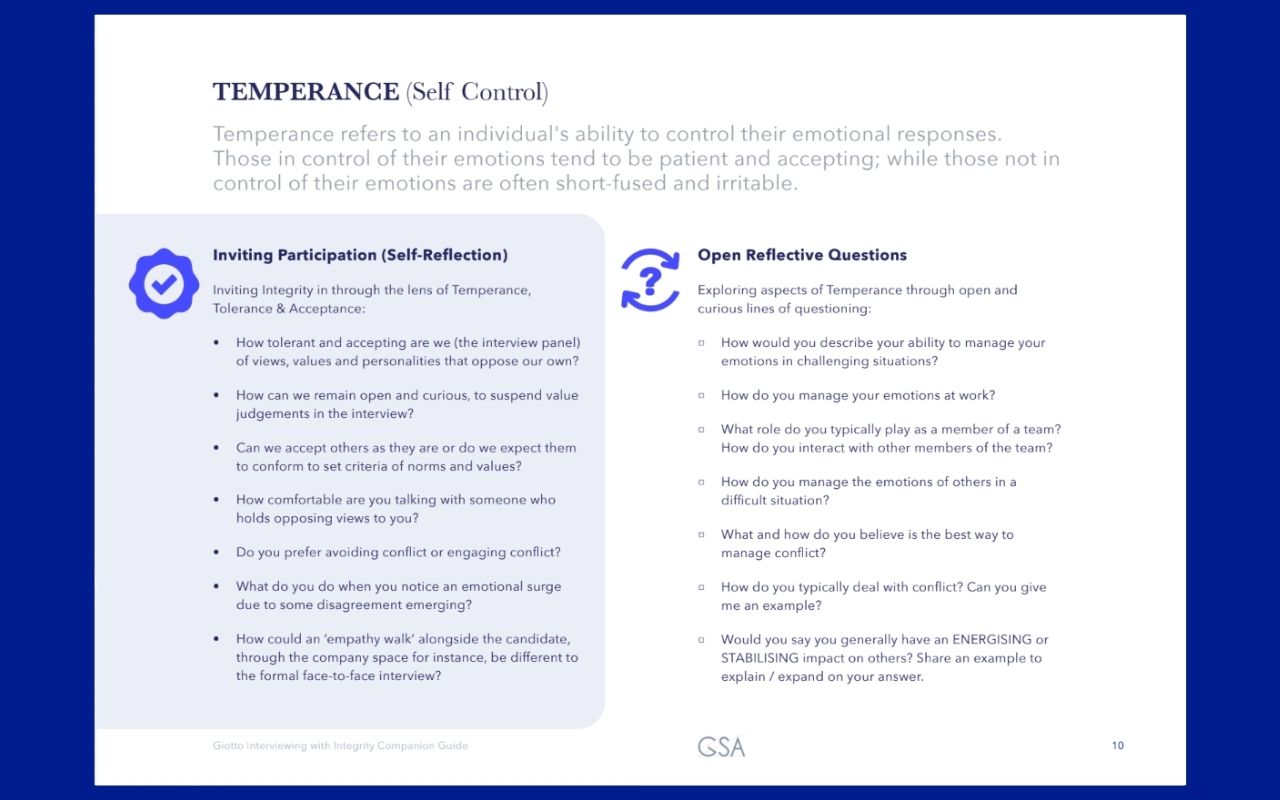 Giotto MasterClass: Interviewing with Integrity, screenshot 8 of 8